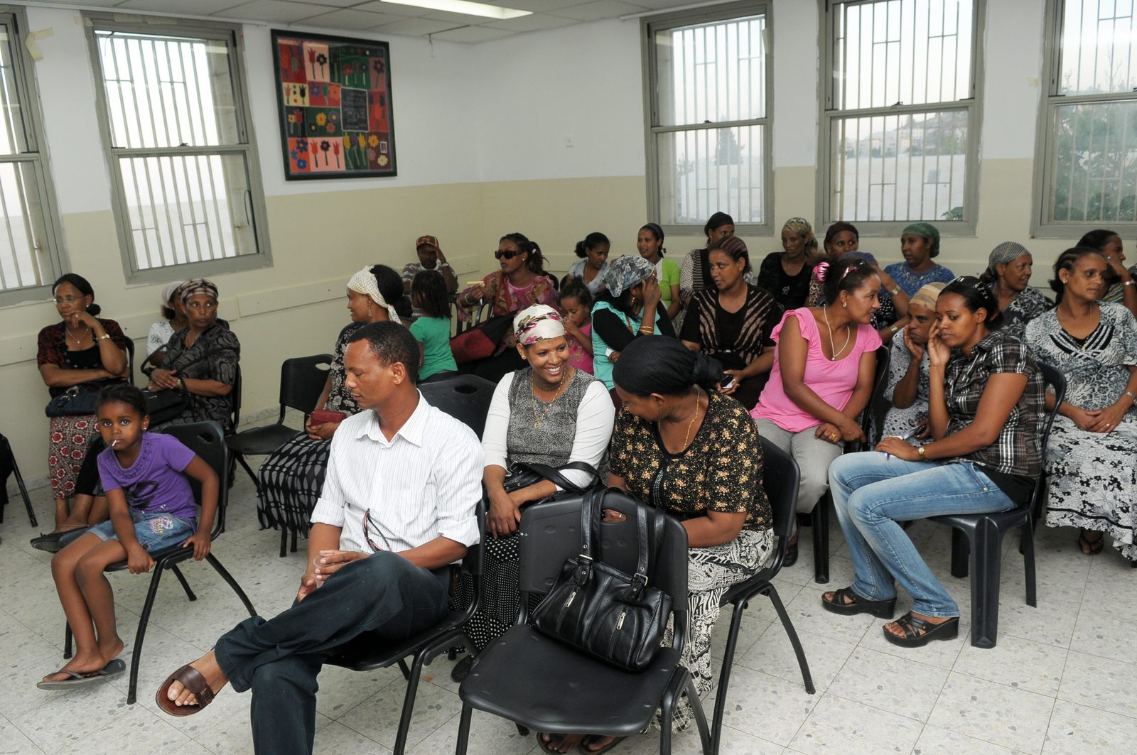 Members of the Ethiopian community at a JIJ legal aid meeting