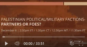 Hamas vs Fatah: Partners or Foes? - Jerusalem Institute of Justice